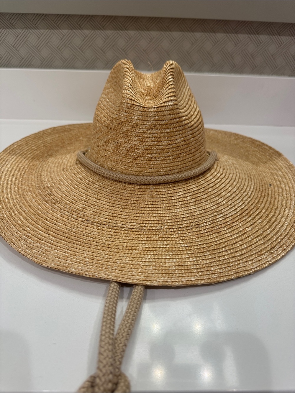 Catarzi Italian Wide Brim Straw Sun Hat | Size 57 | 100% Paglia | Made in Italy